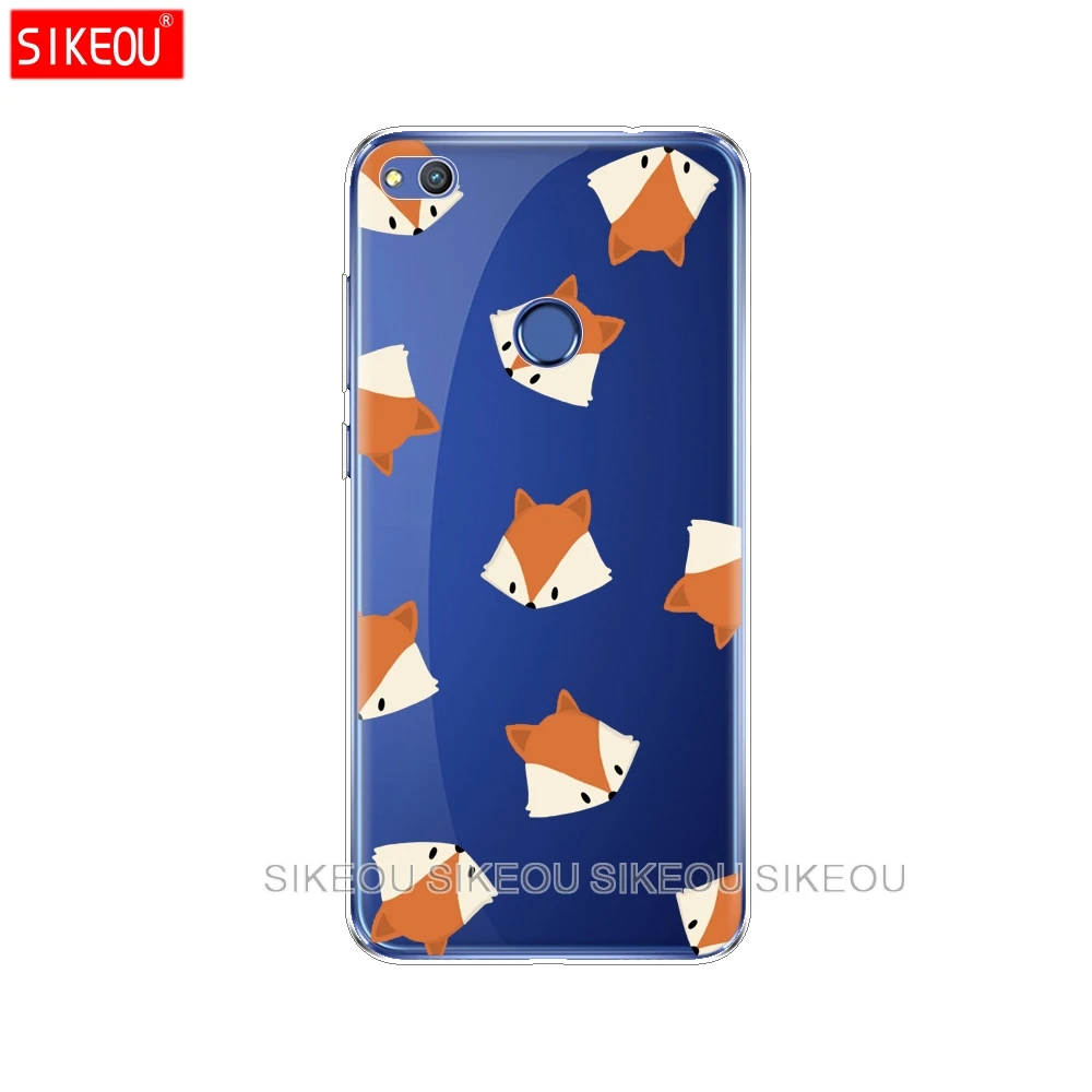 Силиконовый чехол для телефона Huawei P20 P7 P8 P9 P10 Lite Plus Pro 2017 P Smart soft tpu sly fox pattern Защитный чехол|Бамперы| |