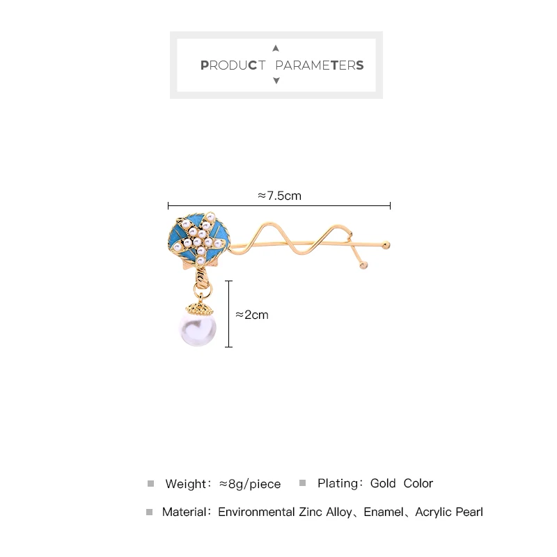 Женские эмалированные акриловые жемчужные Заколки BALANBIU два типа специальный
