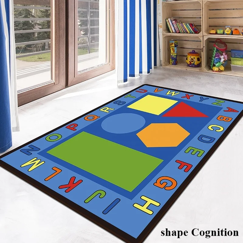 Детский игровой коврик для фитнеса, игрушечный коврик-головоломка, коврик для ползания, коврик с изображением животного+ форма, 120*200*0,8 см, Детская игровая подкладка