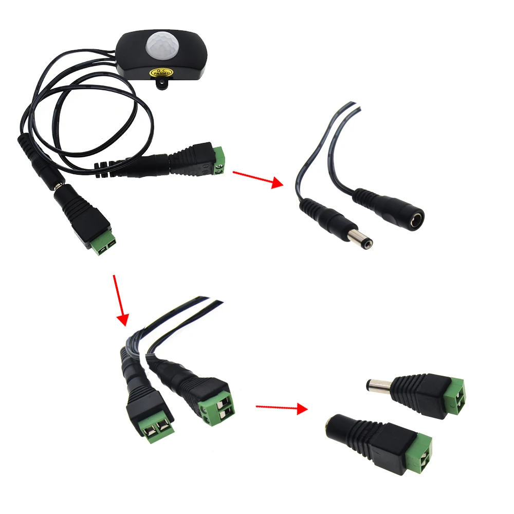 Автоматический мини фотопереключатель DC 5 24V 5A для светодиодной ленты|switch mp3|switch