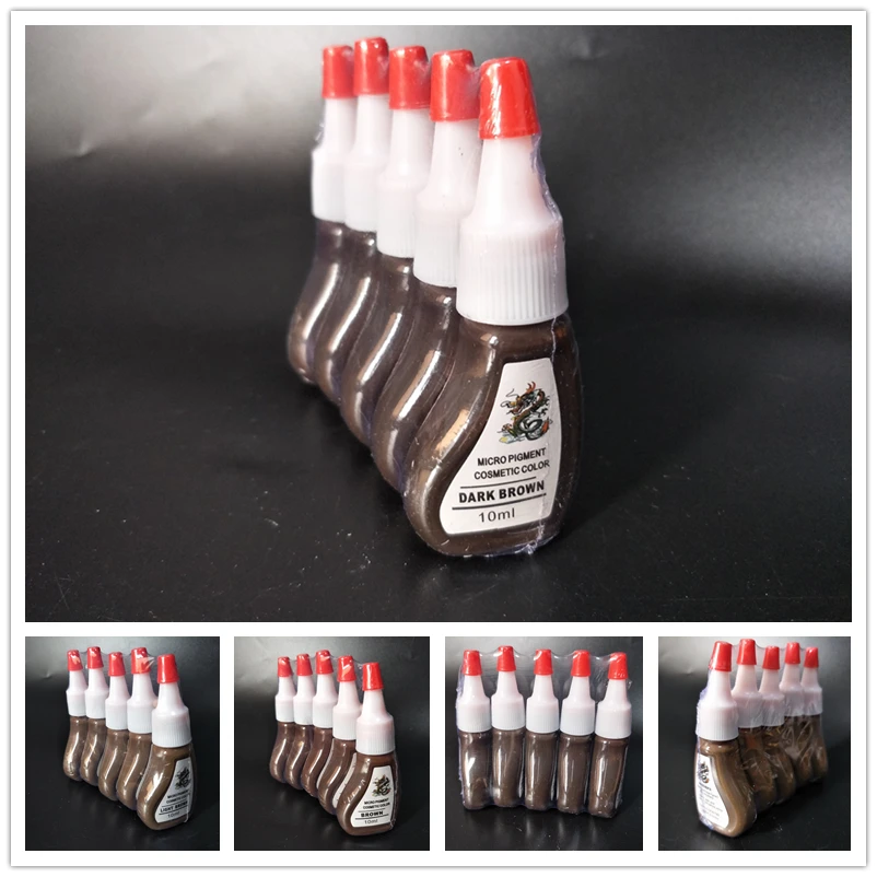 3 шт. татуировки чернил для татуажа пигмент мануального бровей Перманентный