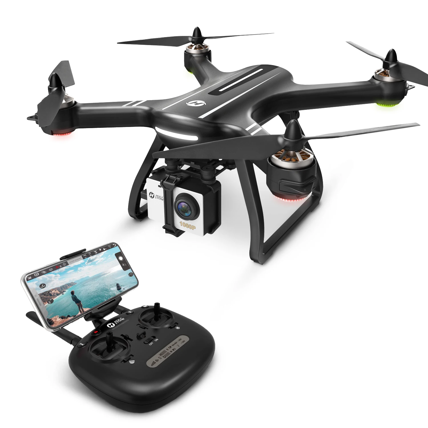 ЕС США Holy Stone HS700 gps селфи Дрон с камерой HD 1080P FPV 1000 м полёт 20 минут 2800 мАч 5 ГГц бесщеточный двигатель RC вертолет