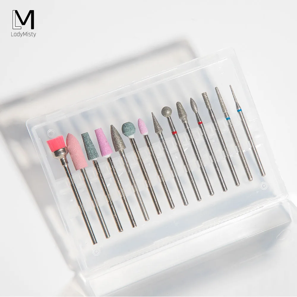 LadyMisty ящик для хранения пилок ногтей подставка сверла машины маникюра органайзер