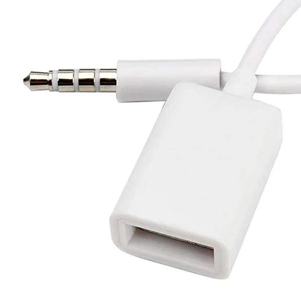 Горячая продажа Автомобильный 3 5 мм Мужской AUX аудио разъем USB Женский Кабель