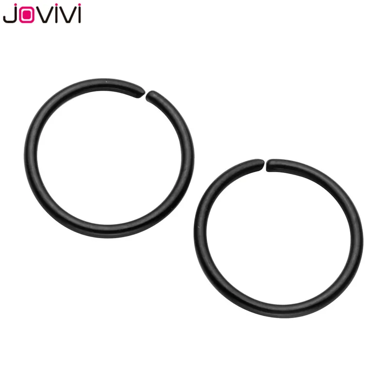 JOVIVI модный пирсинг носа 20 г 316L из нержавеющей стали кольцо обруч ухо манжета для