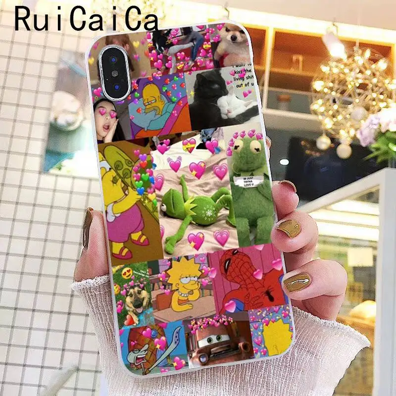 Ruicaica Kermit зеленая лягушка Забавный Милый гей мягкий чехол для телефона из ТПУ чехол для iPhone X XS MAX 6 6s 7 7plus 8 8Plus 5 5S SE XR 10