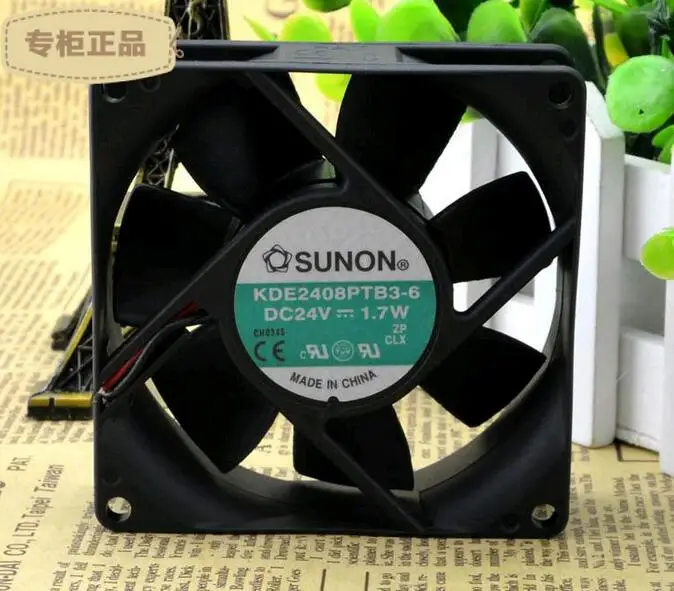 

Sunon KDE2408PTB3-6 8025 2.4W 8cm 24V 2 wire inverter fan
