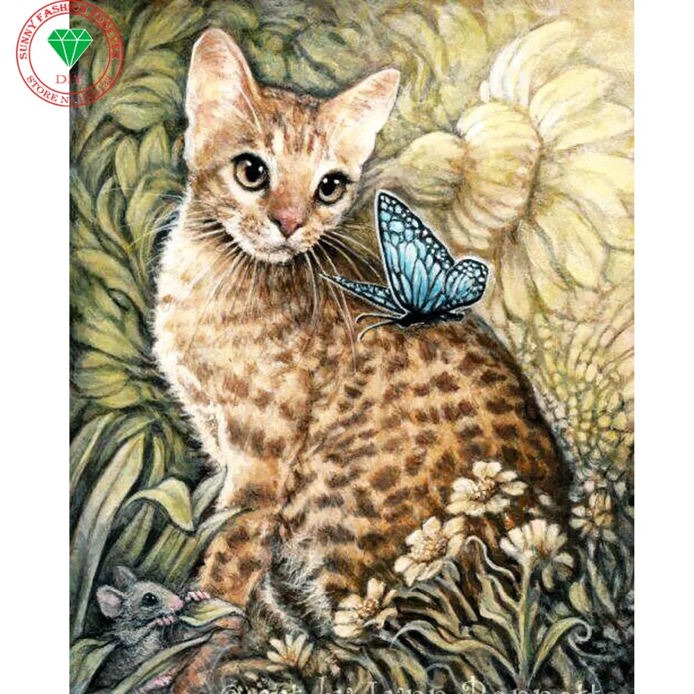 Алмазная мозаика 5D Бабочка картина с кристаллами без отделки украшение для