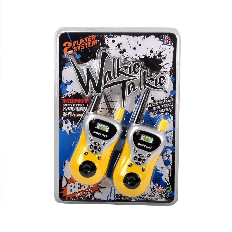 

2Pcs/lot Professional Hot Sale Handheld Intercom Electronic Interphone Kids Mini Walkie Talkie Children Portable Two Way Radio