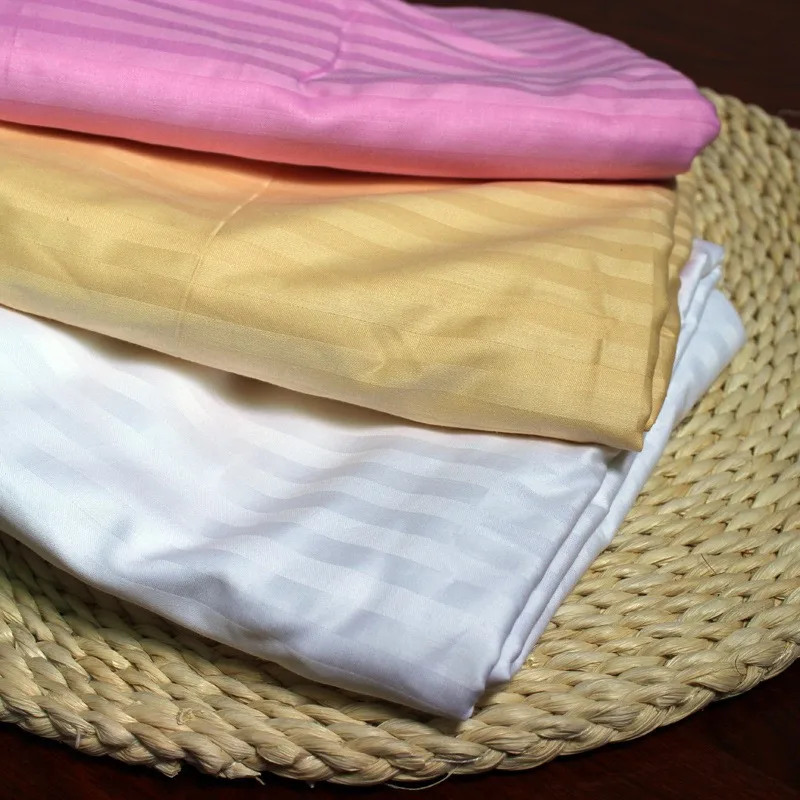 Прямая поставка розовый белый полосатый хлопковый пододеяльник housse de couette