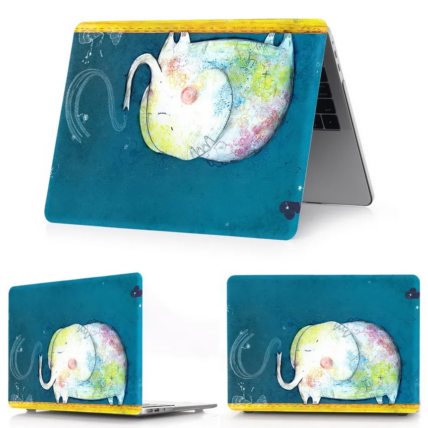 cai-hua-xiao-xiang Новинка ZAIWJ сумка для ноутбука чехол для MacBook Air Pro retina 11 12 13 15 для Mac Pro 13,3 15,4 дюймов с сенсорной панелью+ крышка клавиатуры - Цвет: cai-hua-xiao-xiang
