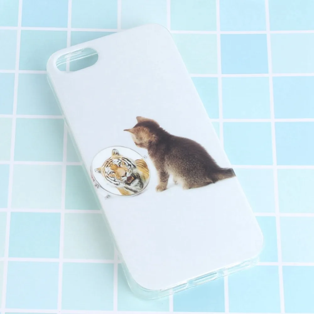 Чехол для Apple iPhone 5G 5S/SE окрашенный узор мягкий TPU задняя крышка чехол 5/5s/SE