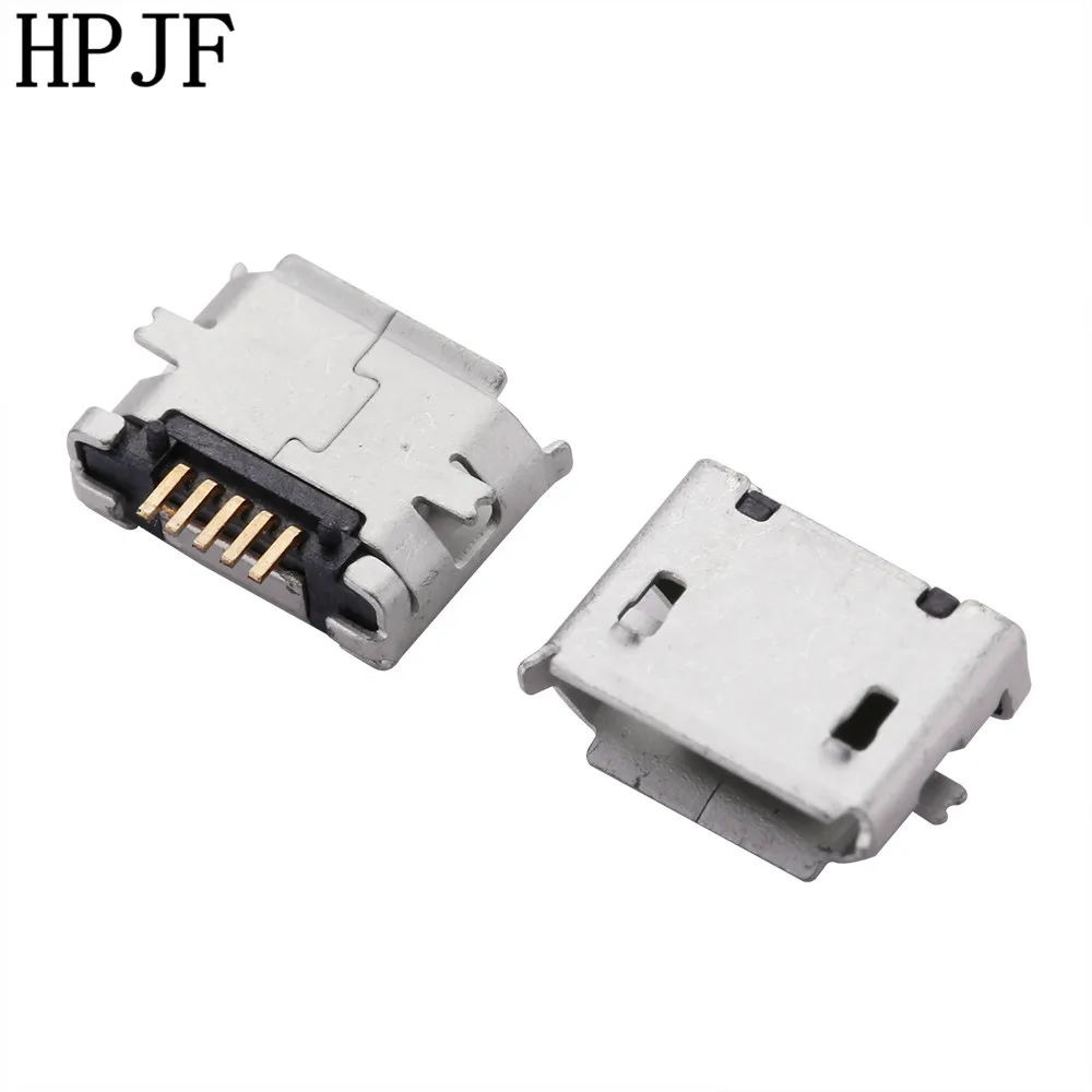 10 шт. Micro USB 5P 5 контактный SMD SMT разъем коннектор хвостовой для зарядки|socket connector|jack