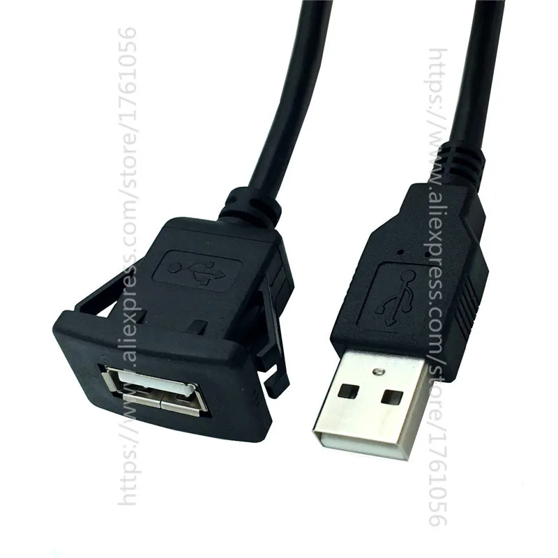 Квадратный с отдельным портом, USB 3,0 USB 2,0 панель флеш-монтажный Удлинительный кабель с пряжкой