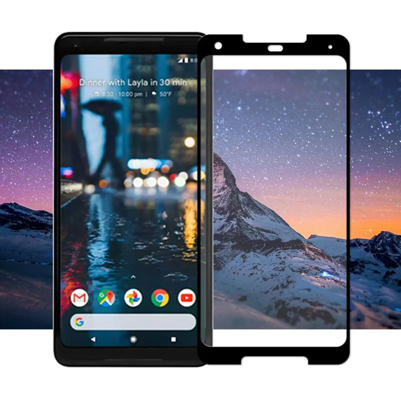 Закаленное стекло Защита экрана для Google Pixel 2 XL 2XL защитная пленка 9 h полное