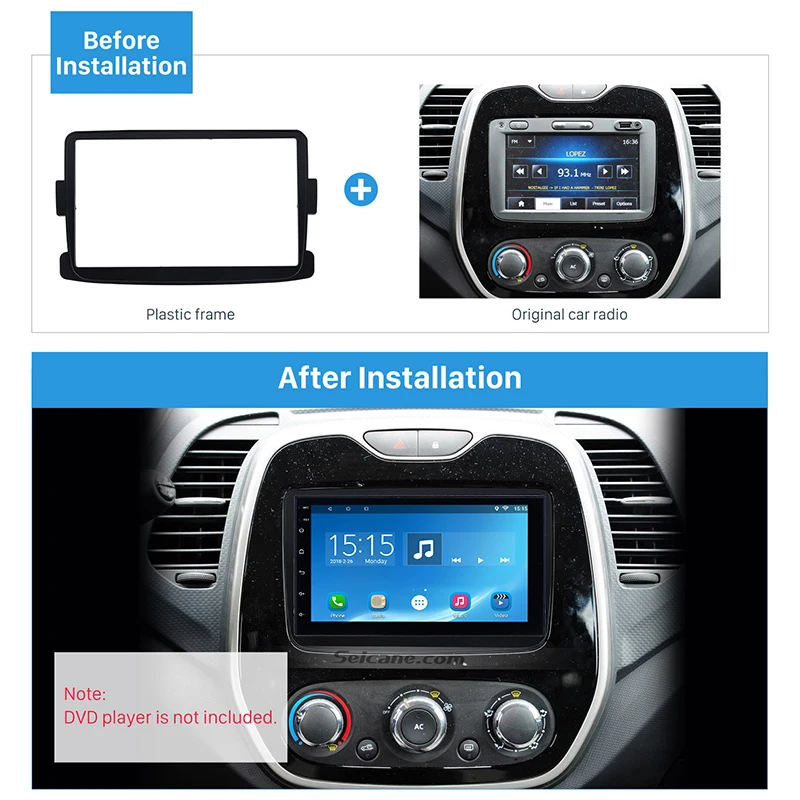 Автомобильный радиоприемник Seicane 2DIN для 2012-2014 RENAULT DUSTER SANDERO LOGAN автомобильный