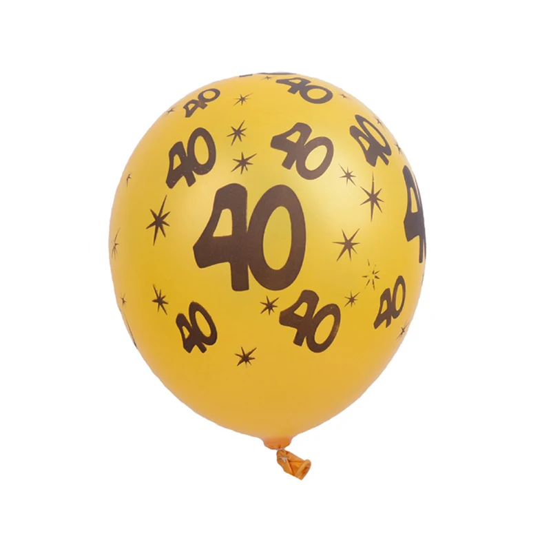 10 шт. 30th 40th 50th украшения на день рождения свадьба Юбилей вечерние латексные шары шар украшения для вечеринок PA140 - Цвет: as picture