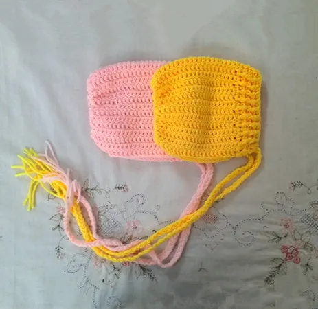 Новорожденные фото реквизит-простой Сэм горчичный вязаные для новорожденных