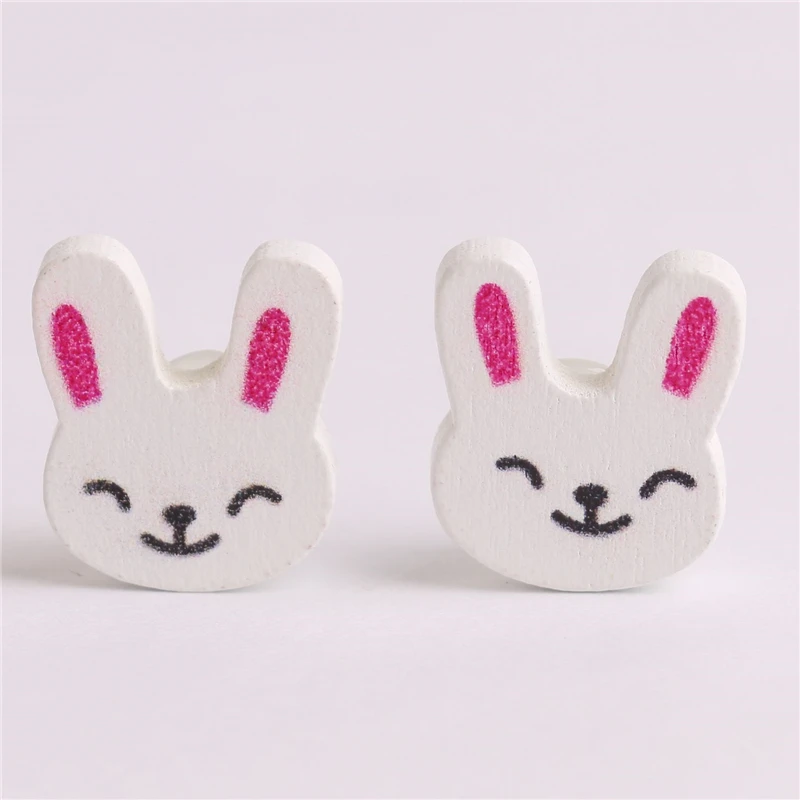 Пуговицы тканевые в виде кролика 18 х20 мм 50 шт.|rabbit buttons|buttons wooddecorative sewing |
