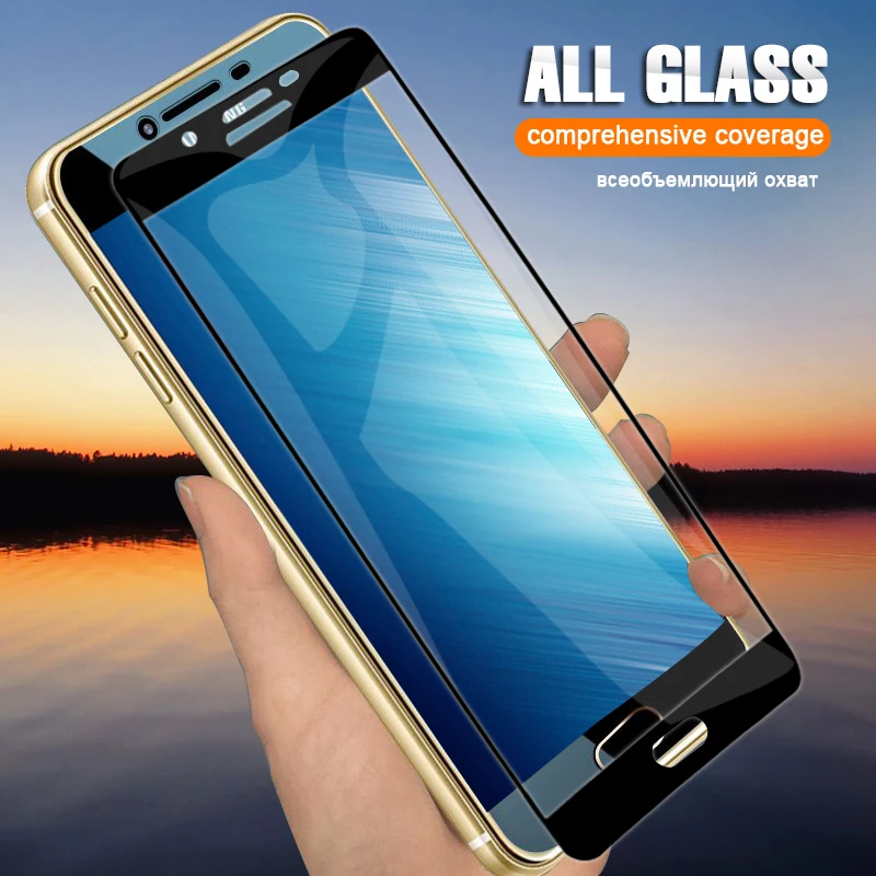 20 шт./лот полное покрытие закаленное стекло пленка для Samsung A9 A8 Plus A7 A6 J8 J4 J2Pro J7 J2 J6