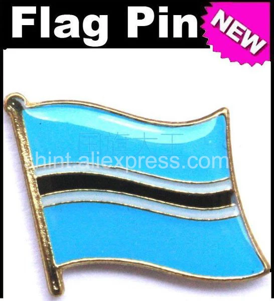

Lapel Pins Botswana Flag Pins All Over The World Badge Emblem Country State Pins
