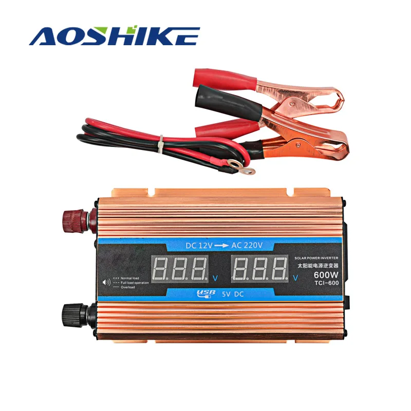 AOSHIKE 1 шт. инверсор монтажная плата размер 145x91 мм 12 в 600 Вт Интеллектуальный
