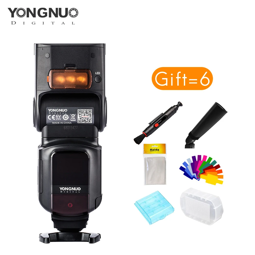 Yongnuo Вспышка YN968N Высокоскоростная синхронизация 1/8000 can затвор от 622N 560TX для Nikon D810