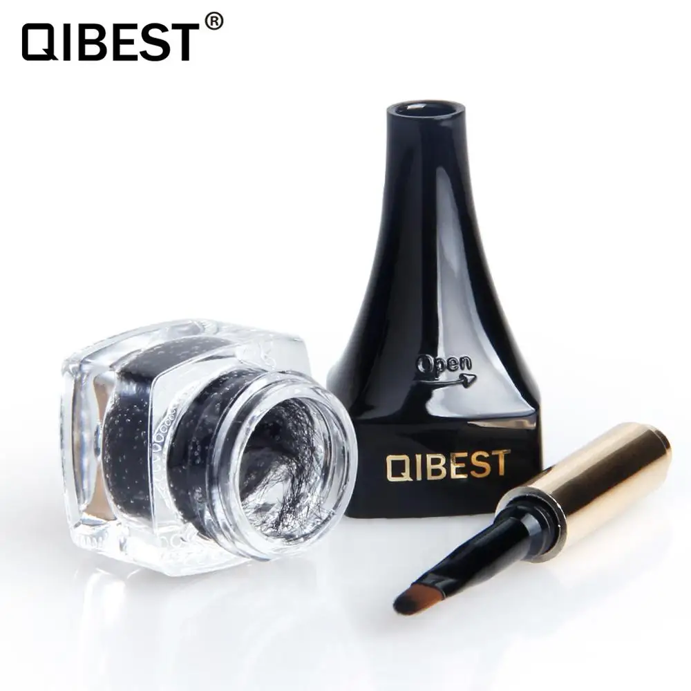 Hottest Eyebrow Extension Tint Gel Hair Fiber Brush Makeup Waterproof Easywear Black Brown Eye Brow Tattoo Women Makeup - Цвет: black