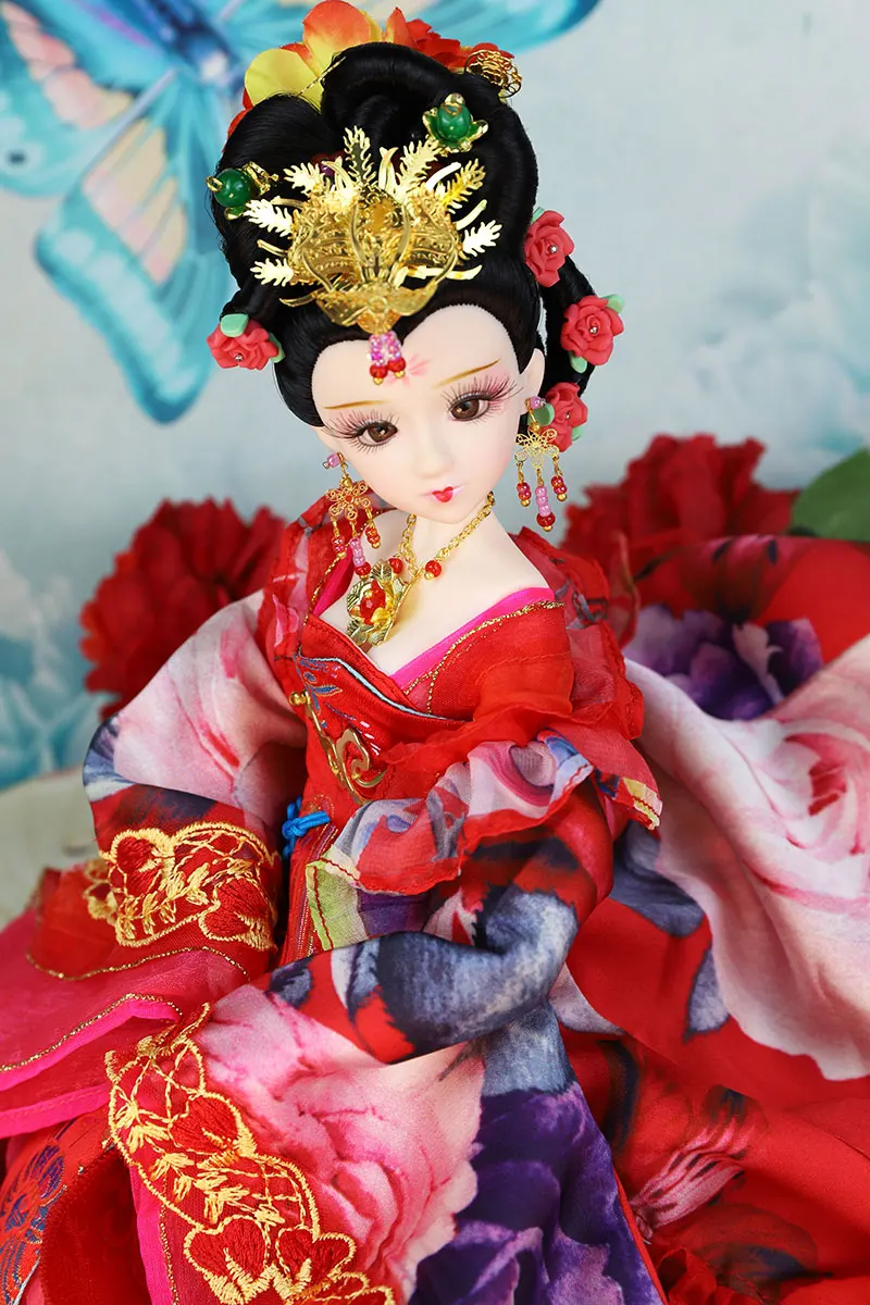 35 см коллекционные Древние китайские куклы четыре красотки Yang Guifei Кукла