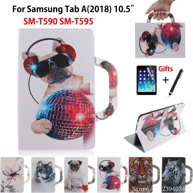 Чехол для Samsung Galaxy Tab A A2 2018 10 5 дюйма T590 T595 T597|Чехлы планшетов и электронных книг| |