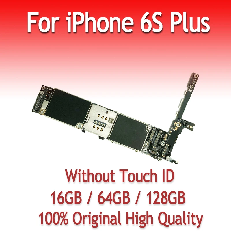 16 Гб 64 Гб 128 ГБ оригинальная материнская плата для iPhone 6 S Plus 5,5 дюймов без отпечатков пальцев без сенсорного ID Разблокировка логическая плата