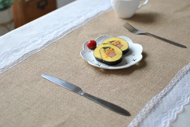 Модные декоративные белого кружева таблица бегунов журнальный столик горячие