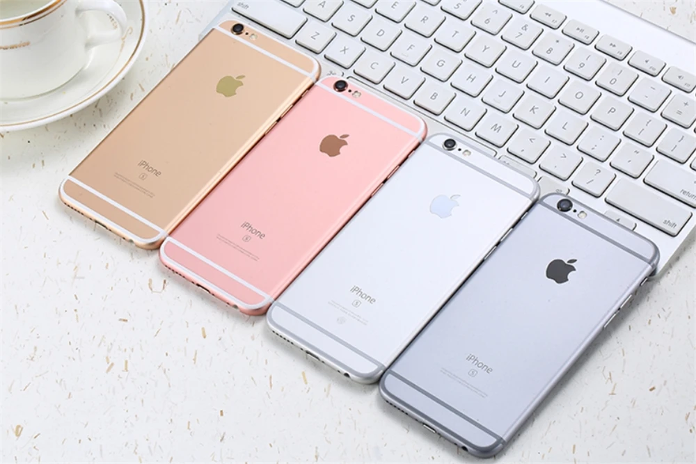 Разблокирована iPhone 6S плюс 5,5 дюймов двухъядерный процессор, 2 Гб Оперативная память 16/64GB Встроенная память IOS 12MP Камера отпечатков пальцев LTE 4G, мобильный телефон с функцией