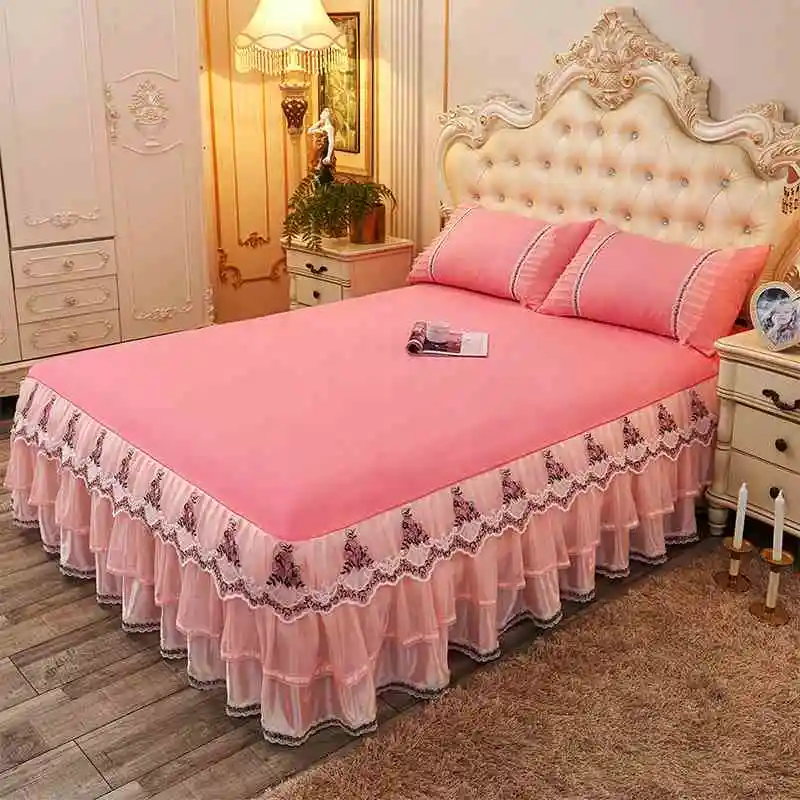 Кружевное постельное покрывало принцессы в Корейском стиле 100% хлопок белье с