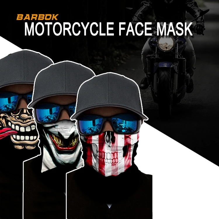 WOSAWE UV Protection Motorcycle Mask 3D Triangle Head Scarf Neck Balaclava Headband for Helmets Caps Winter Ski Face Mask