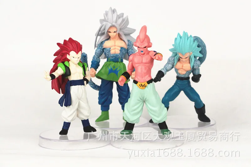 10-12cm 6pcs/set Anime Cartoon Dragon Ball Z PVC Action Figure Goku Son Toys | Игрушки и хобби