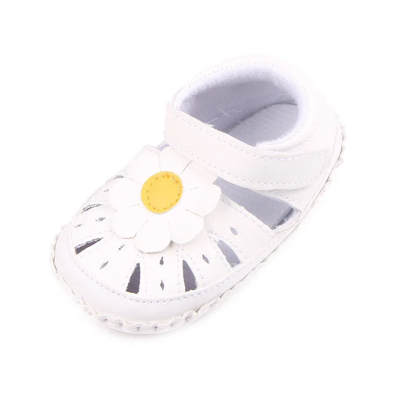 2017 Baby Summer Girls Lovely Flower Princess Shoes Infants Antislip First Walkers 0-1 T |