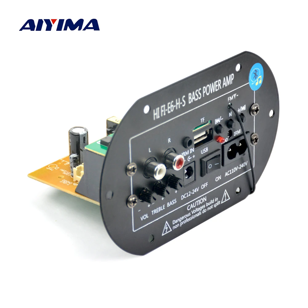 Aiyima Bluetooth Усилители домашние доска USB FM Радио TF декодер DIY автомобильный сабвуфер