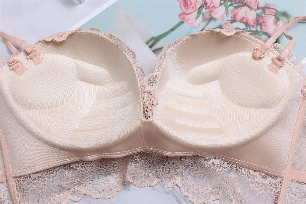 Женский кружевной бюстгальтер сексуальное нижнее белье топы без косточек с