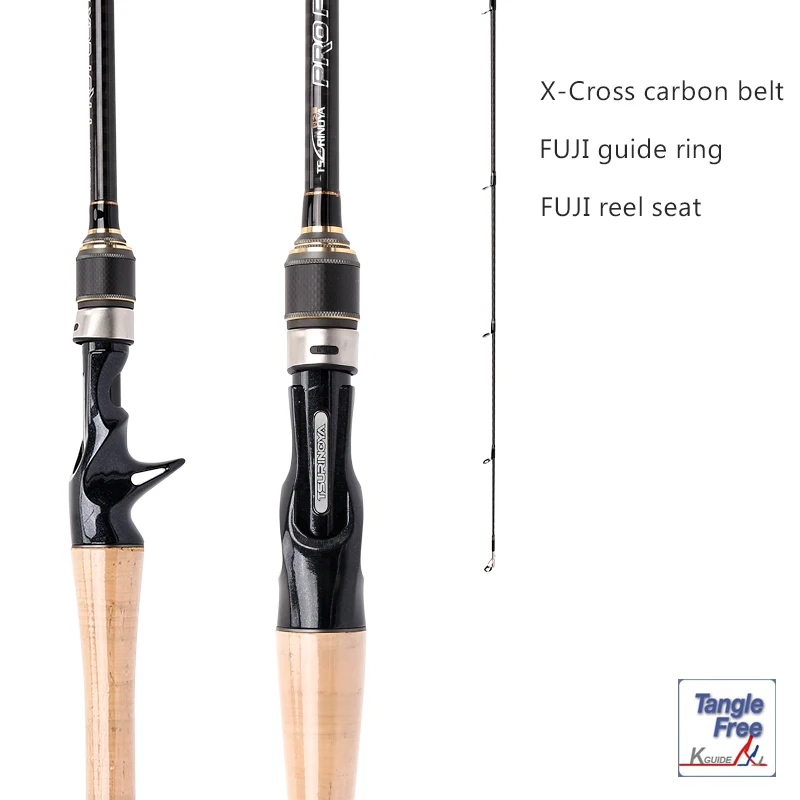 Удилище TSURINOYA PROFLEX II 702MHC 2 1 м для литья секции MH мощная приманка Удочка FUJI