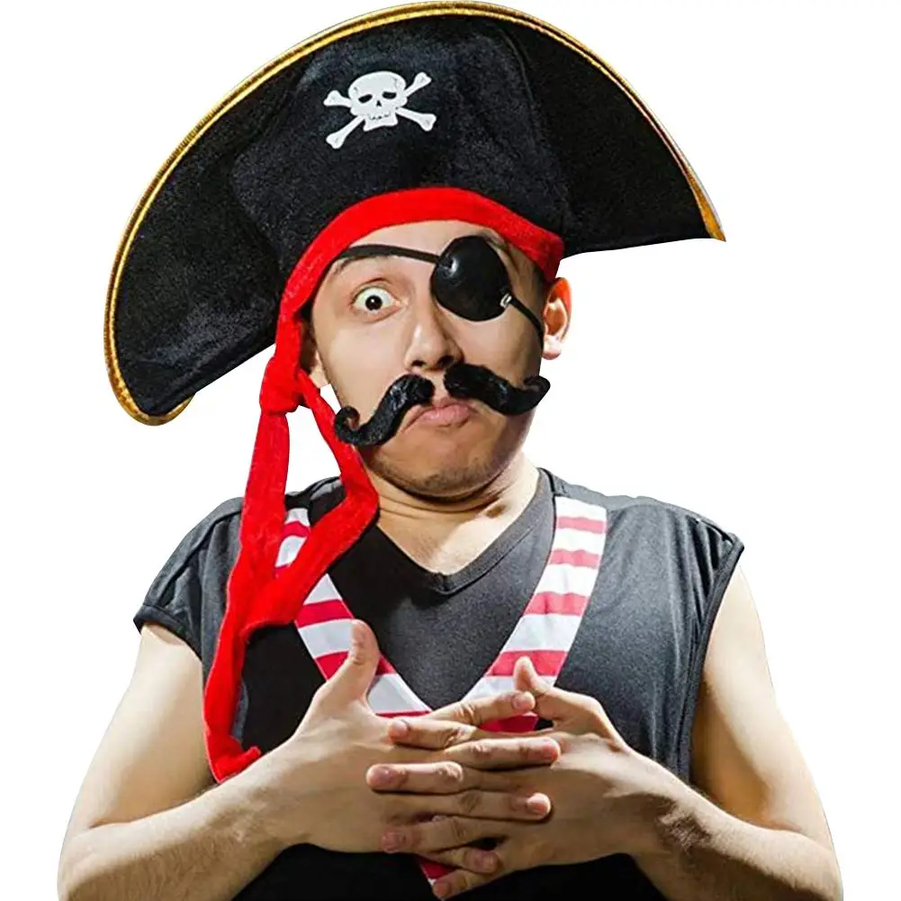 2019 стандартная Пиратская шапка с черепом и крестом дизайнерская костюм для