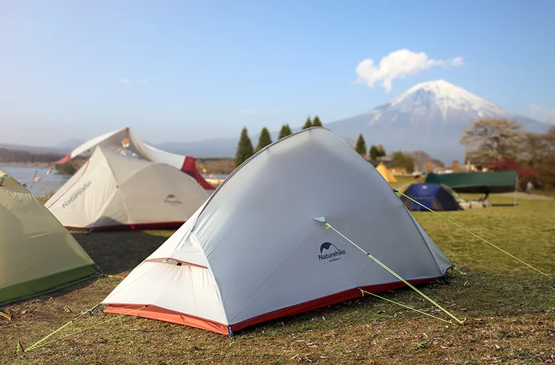 Naturehike открытый свободно стоящий 2 человек Сверхлегкий Палатка 20D нейлон облако вверх 2 обновлено