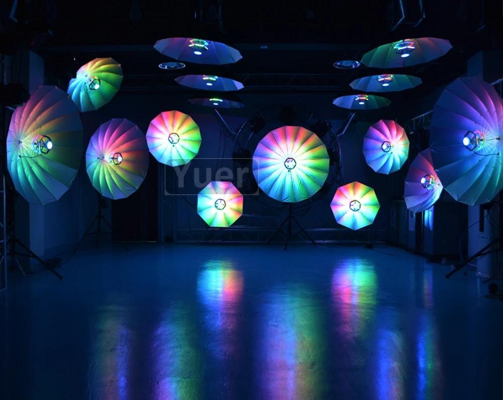 2 шт./Лот Светодиодные 114 шт. 0 Вт RGB 3 в 1 волшебный светильник Blumen DMX управление