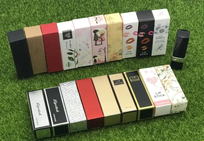 

100pcs/lot 5G 5ml Lip Balm Tube Packaging Carton Box Lipstick Tube DIY Packing box 25*25*85mm Colorful Kraft Paper Gift