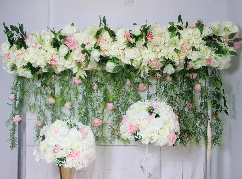 

SPR 2018 2 м/шт. больше дизайнерских свадебных арок настольная дорожка с цветами настенный сценический фон декоративный искусственный цветок о...