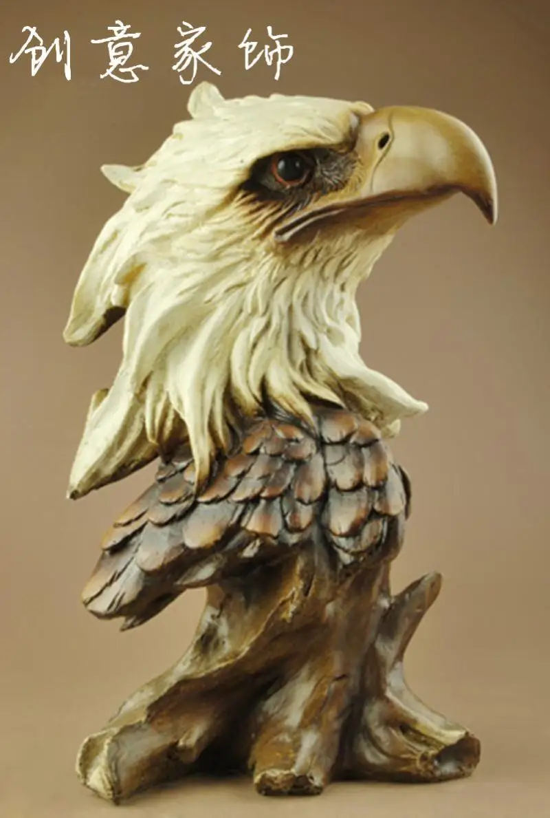 Оптовая продажа ремесленное искусство животное голова Орла подарок резьба по
