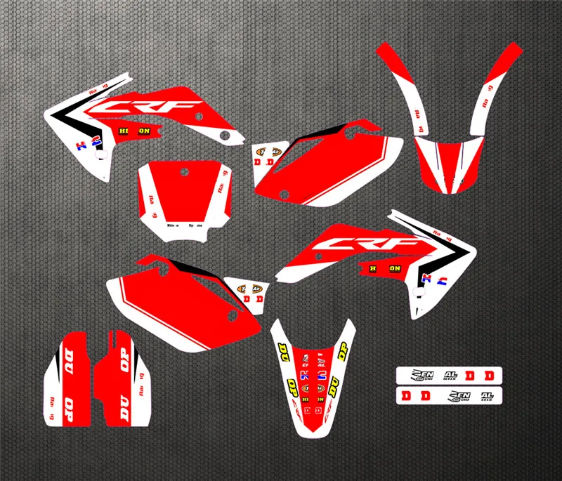 Мотоцикл команда новый графический фон наклейки Набор для Honda CRF150R CRF 150R 2007 2008 2009