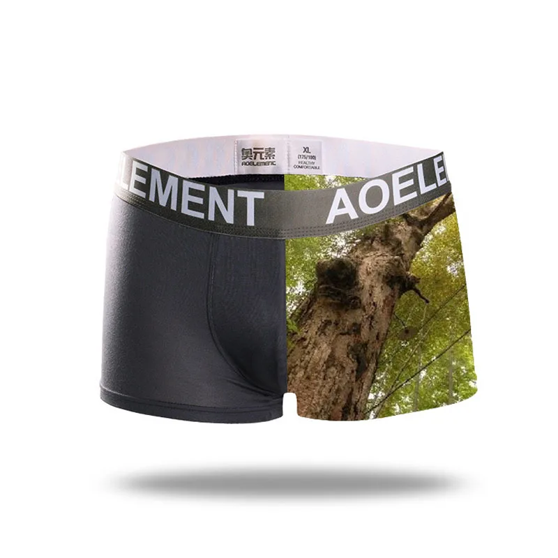 Трусы-боксеры мужские 4 шт. дышащие Модальные трусы со средней посадкой тонкие с