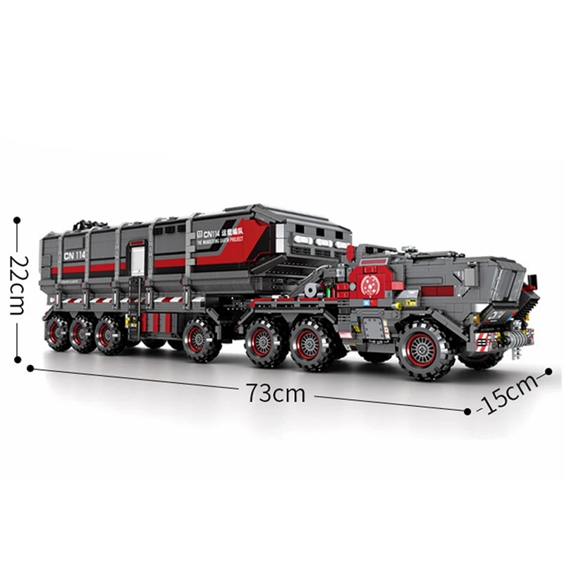 Городские кварталы Technic wanding Earth CN171 тяжелый фургон Перевозчик грузовик 3712 шт. строительные блоки игрушки для детей Technic Car Block