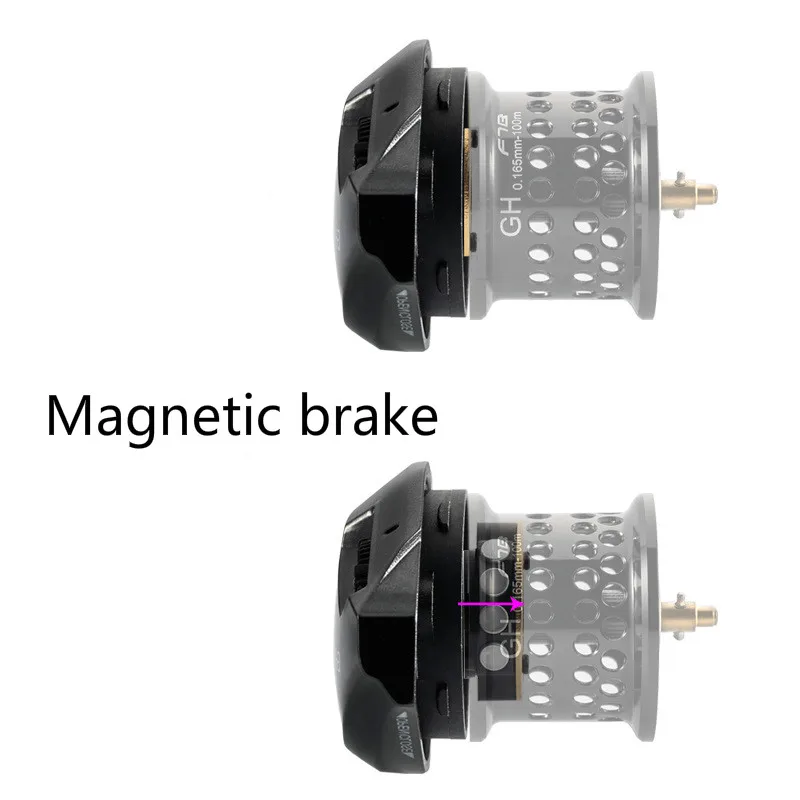 Fishband GH100 GH150 катушка микро-материал вода 7,2: 1 колесо карбоновый ультра-светильник метательный динамический Магнитный тормозной линии катушка